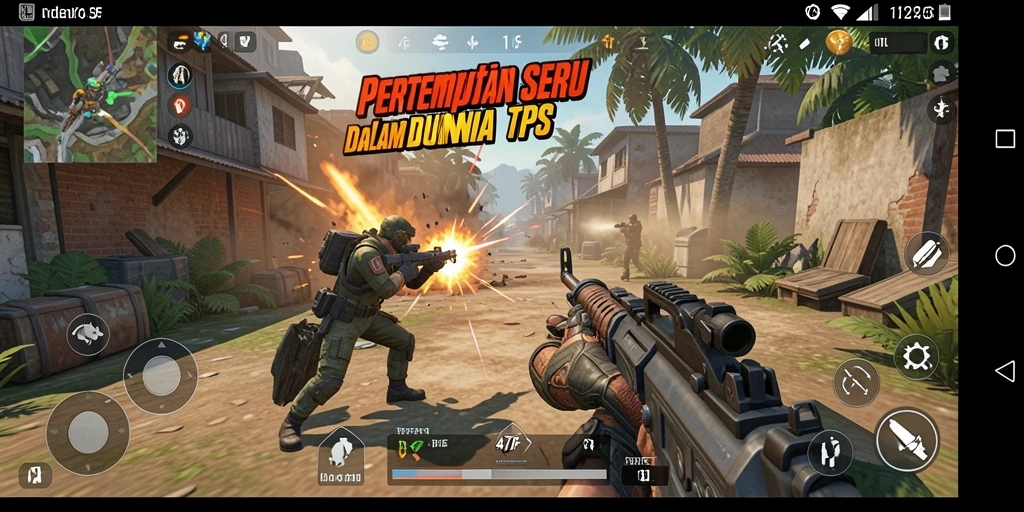 Tampilan gameplay seru dari 47F dalam aksi TPS.