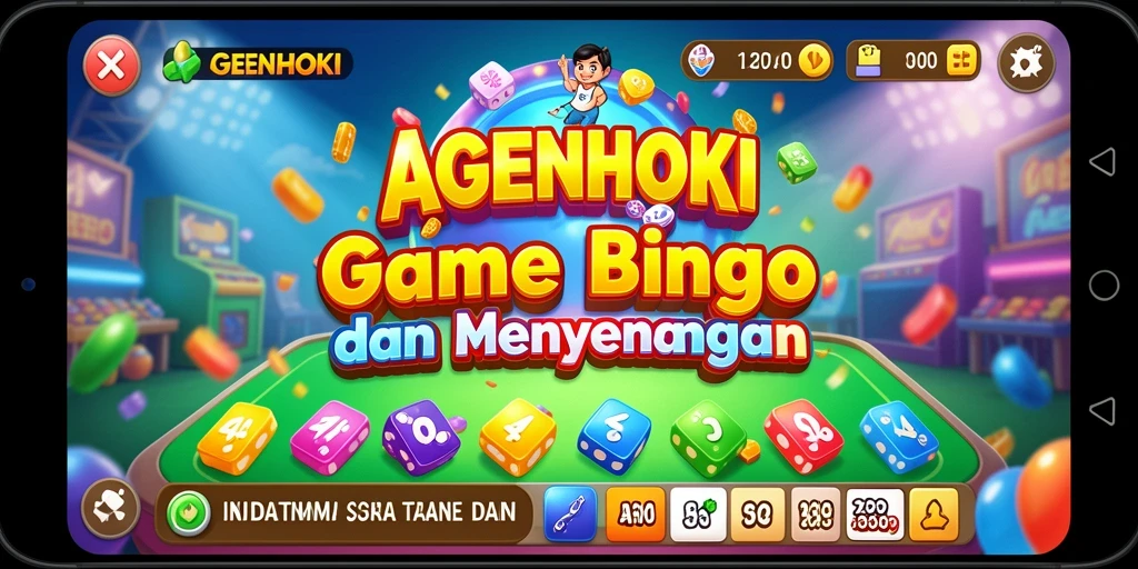 Screenshot utama AGENHOKI menampilkan gameplay Bingo yang seru.