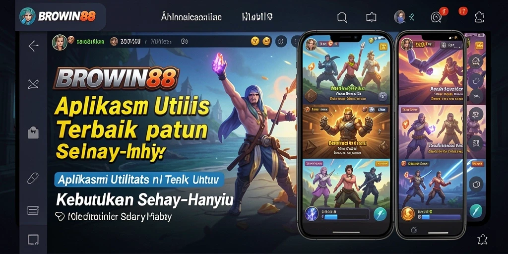 Screenshot utama BROWIN88 menampilkan antarmuka aplikasi yang ramah pengguna.