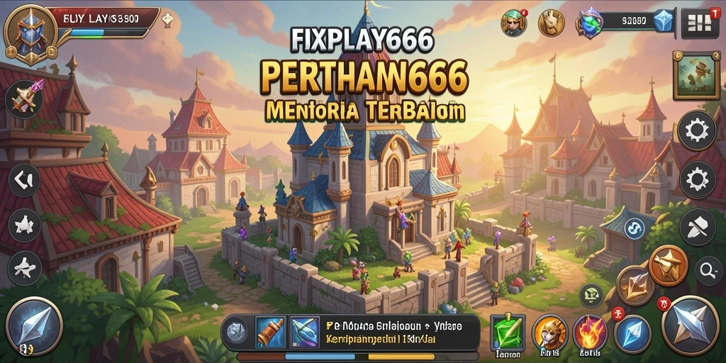 Screenshot FIXPLAY666 menunjukkan aksi pertahanan menara yang mendebarkan.