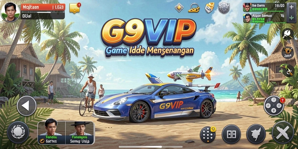 Tampilan gameplay menarik di G9VIP dengan karakter yang unik.