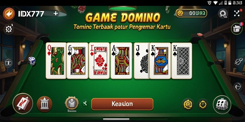 Tampilan menarik dari gameplay Domino yang mengasyikkan.