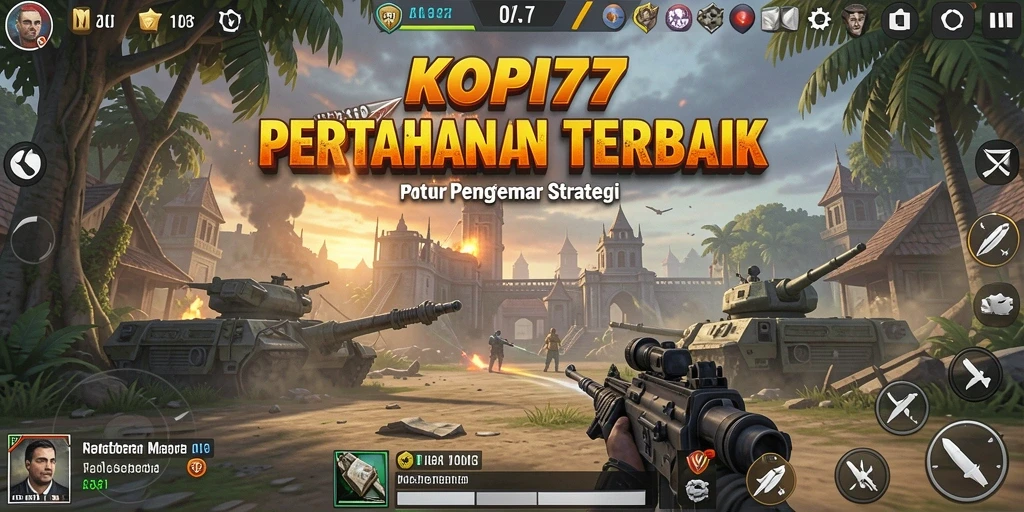 Screenshot menunjukan aksi mendebarkan dalam permainan Tower Defense.