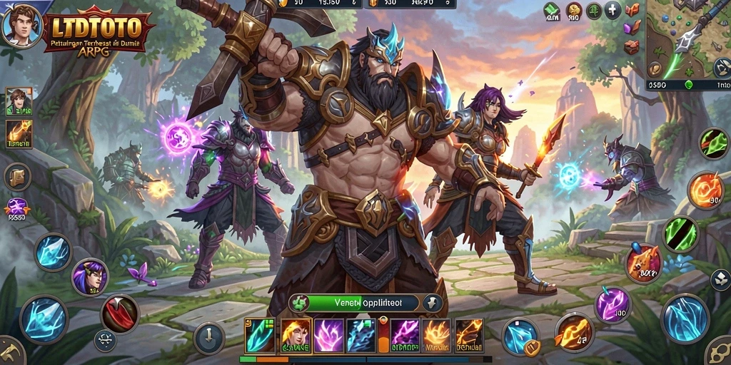 Tampilan menarik dari gameplay LTDTOTO dalam aksi petualangan ARPG.