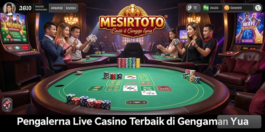 Tampilan gameplay MESIRTOTO yang seru dan interaktif di Live Casino.