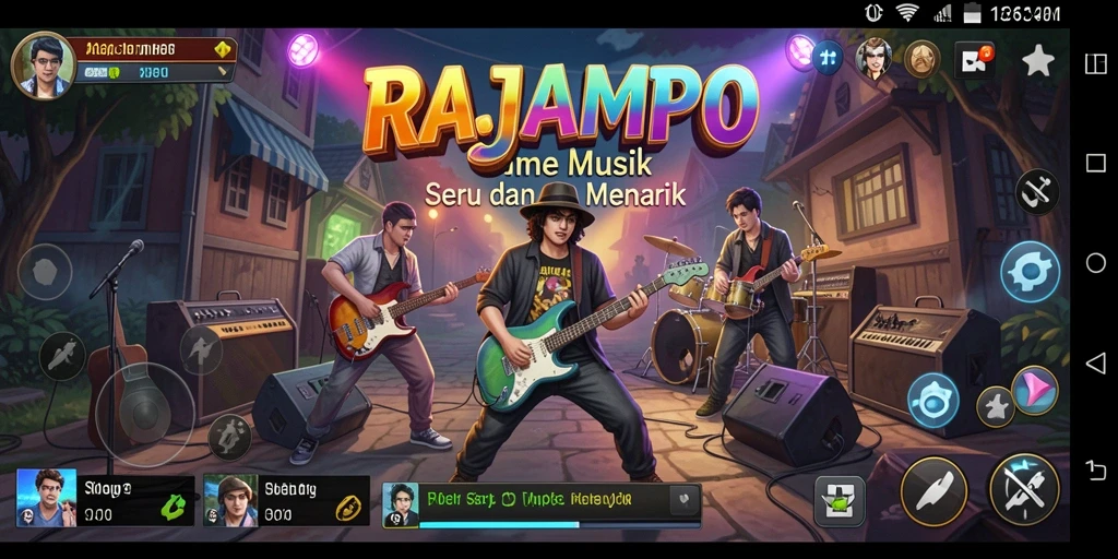 Tampilan gameplay RAJAMPO yang interaktif dan menarik.