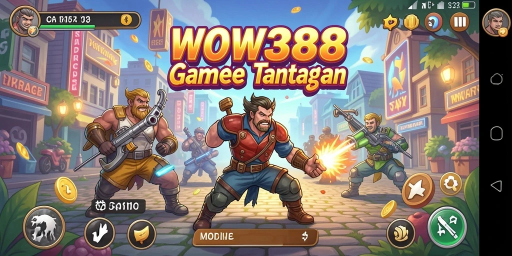 Tampilan gameplay WOW388 dengan aksi arcade seru dan mendebarkan.